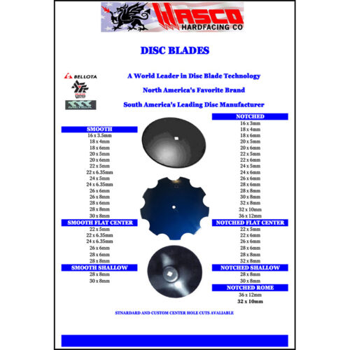 DISC BLADES Wasco Hardfacing Co
