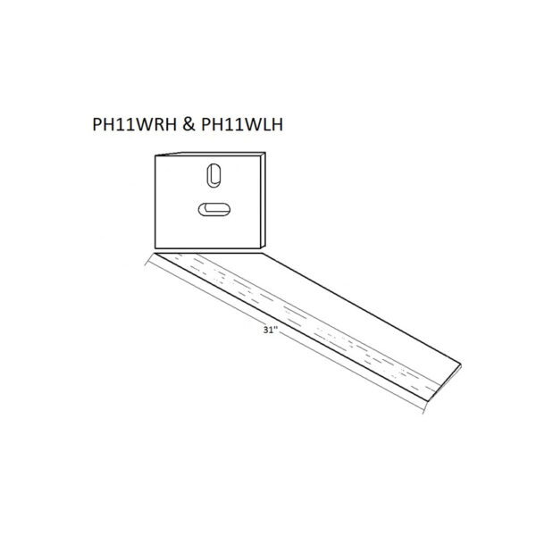 11" Welded Hardfaced Left Side Tender Plant Hoe - Image 2