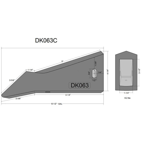 Koenig ( 1-1/8″ ) Chrome Ripper Point – Wasco Hardfacing Co